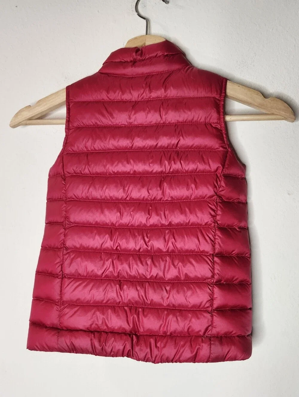 REI Girls XXS Pink Puffer Down Vest Zip Up Pockets